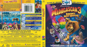Madagascar 3 (Blu-ray) 3D dvd cover