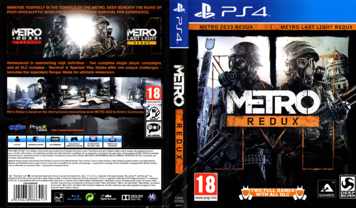 Metro Redux dvd cover