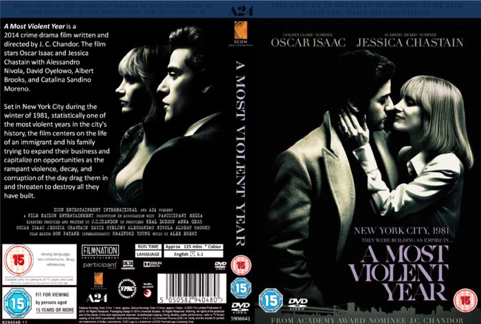 A Most Violent Year dvd cover