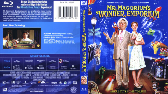 Mr Magorium's Wonder Emporium (Blu-ray) dvd cover