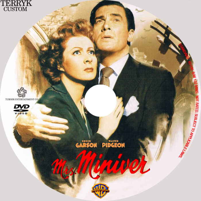 Mrs Miniver dvd Label