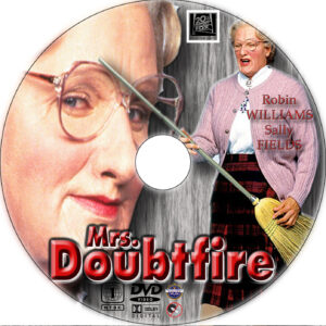 Mrs. Doubtfire dvd label