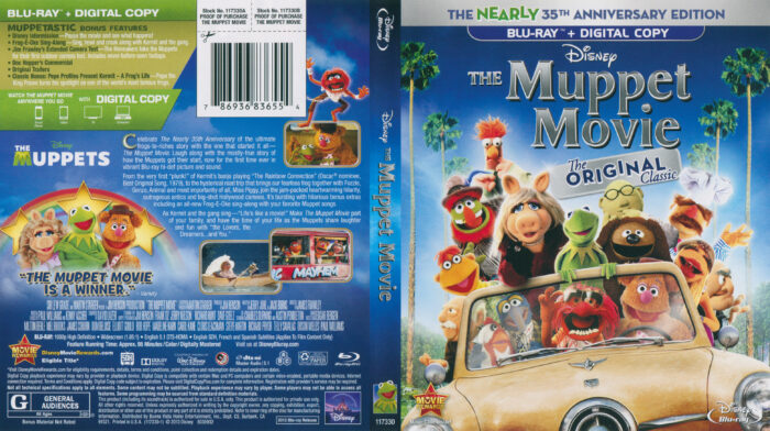 Muppet Movie, The Original (Blu-ray) dvd cover