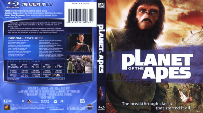 Planet of the Apes (Blu-ray) dvd cover