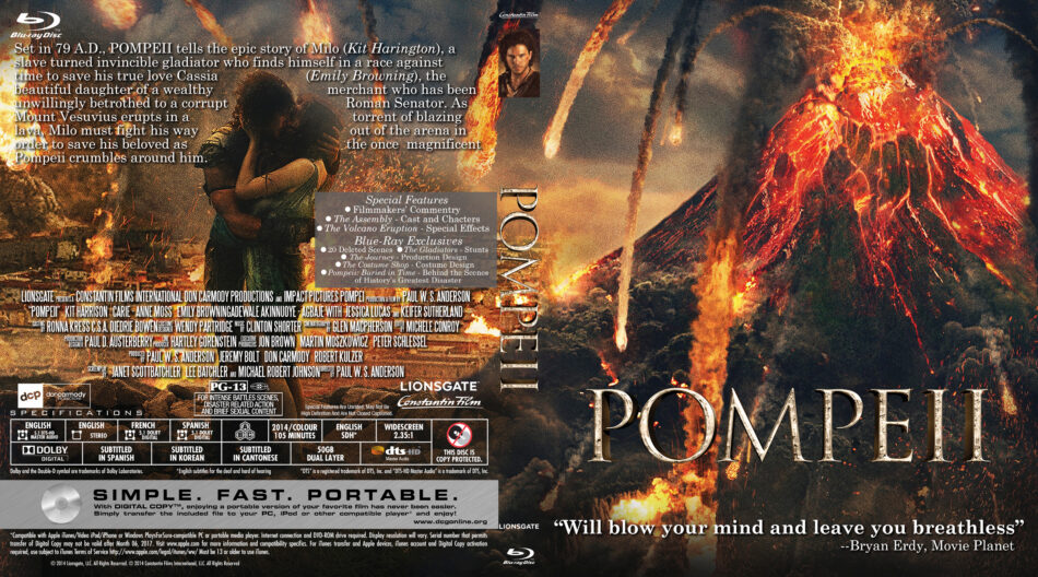 Pompeii blu-ray dvd cover