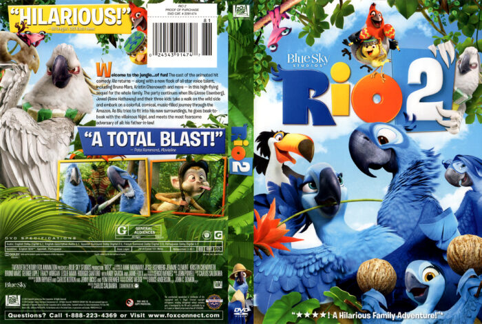 Rio 2 front dvd cover