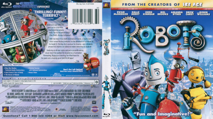 Robots (Blu-ray) dvd cover