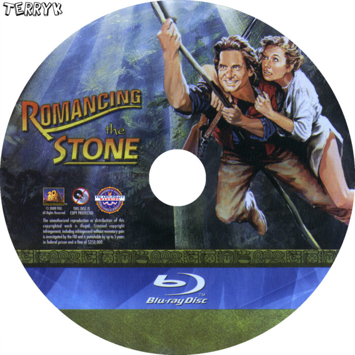 Romancing the Stone (Blu-ray) Label