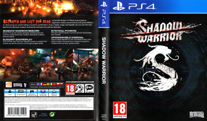 Shadow Warrior dvd cover