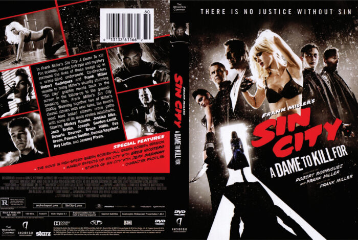 Sin City: A Dame to Kill For dvd cover