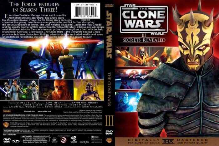 Star Wars: The Clone Wars season 3 dvd cover