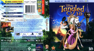 Tangled 3D (Blu-ray) dvd cover