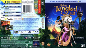 Tangled 3D (Blu-ray) dvd cover