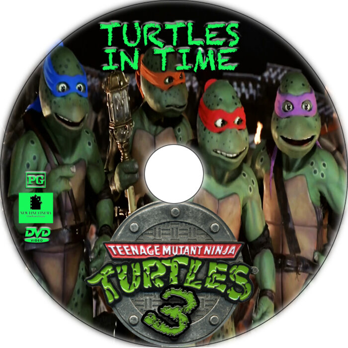Teenage Mutant Ninja Turtles III dvd label