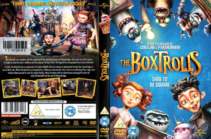 The Boxtrolls (2014) R2 dvd Cover