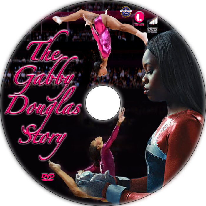 The Gabby Douglas Story dvd label
