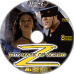 The Mask of Zorro dvd label