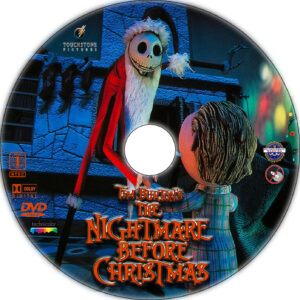 The Nightmare Before Christmas dvd label