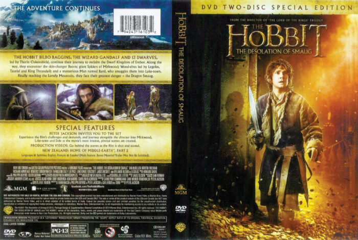 The Hobbit: The Desolation of Smaug dvd cover