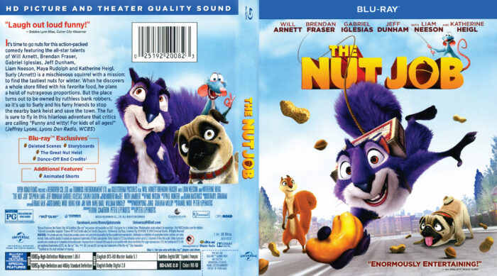 The Nut Job blu-ray dvd cover