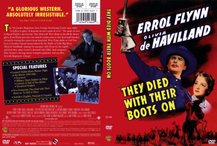 They Died With Their Boots On dvd cover
