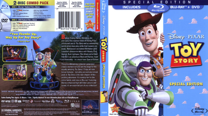 Toy Story (Blu-ray) dvd cover