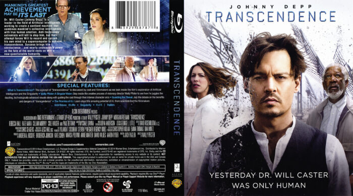 Transcendence blu-ray dvd cover