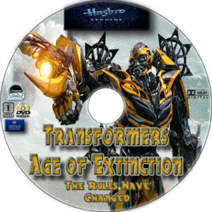 Transformers: Age of Extinction dvd label