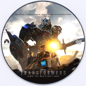 Transformers: Age of Extinction dvd label