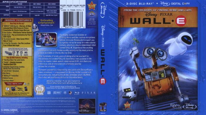 Wall E (Blu-ray) dvd cover
