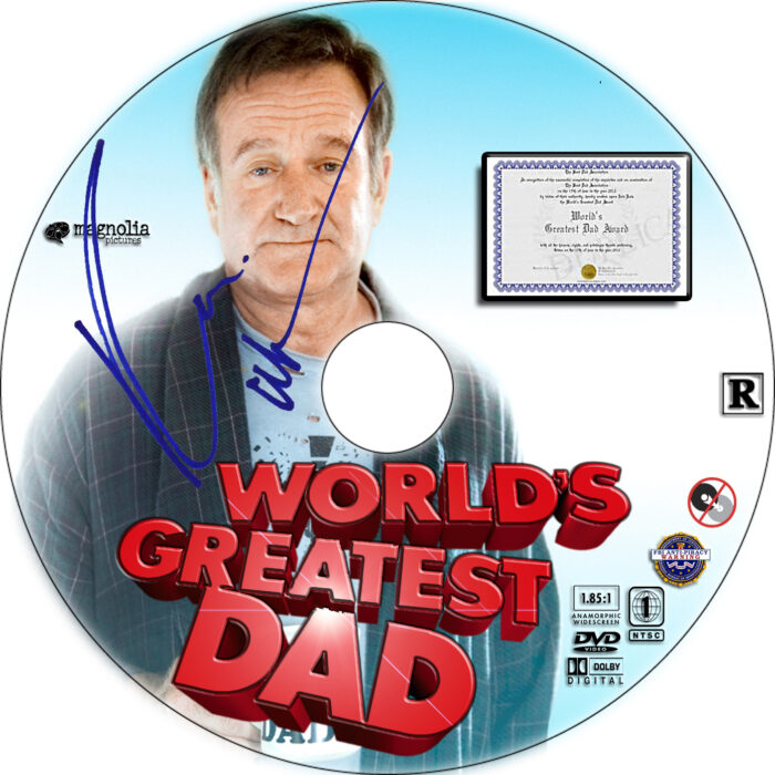 World's Greatest Dad dvd label