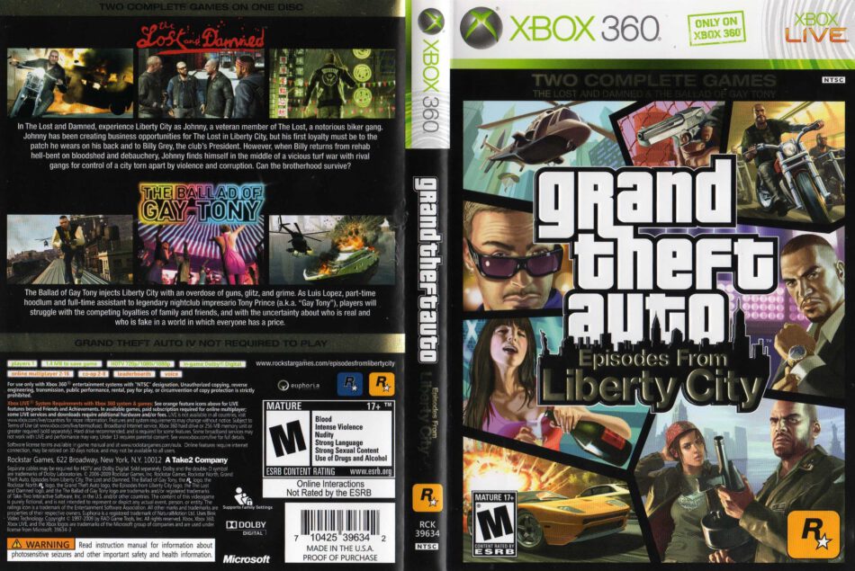 gta episodes from liberty city ps3 cover