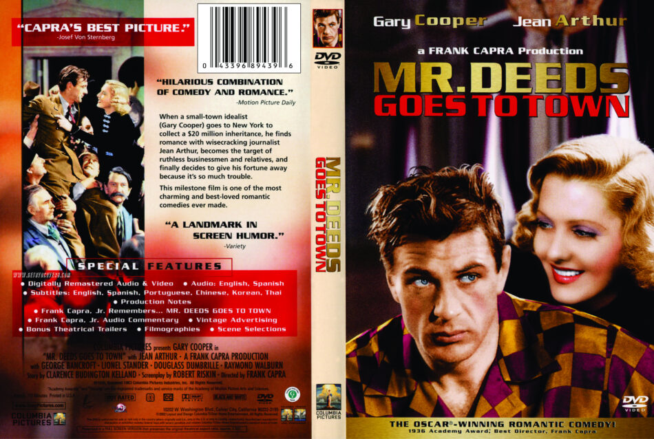 mr deeds goes to town blu ray