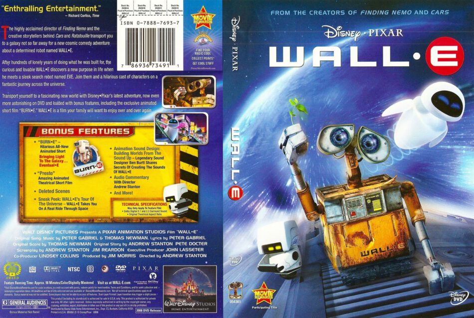 Wall E 08 Ws R1 Cartoon Dvd Cd Label Dvd Cover Front Cover